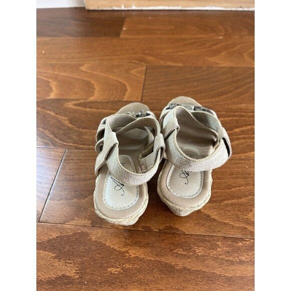 Azura Espadrille Wedge Open Toe Sandals Shoes Tan Artsy ITALY NEW 36 (6) - Picture 7 of 11